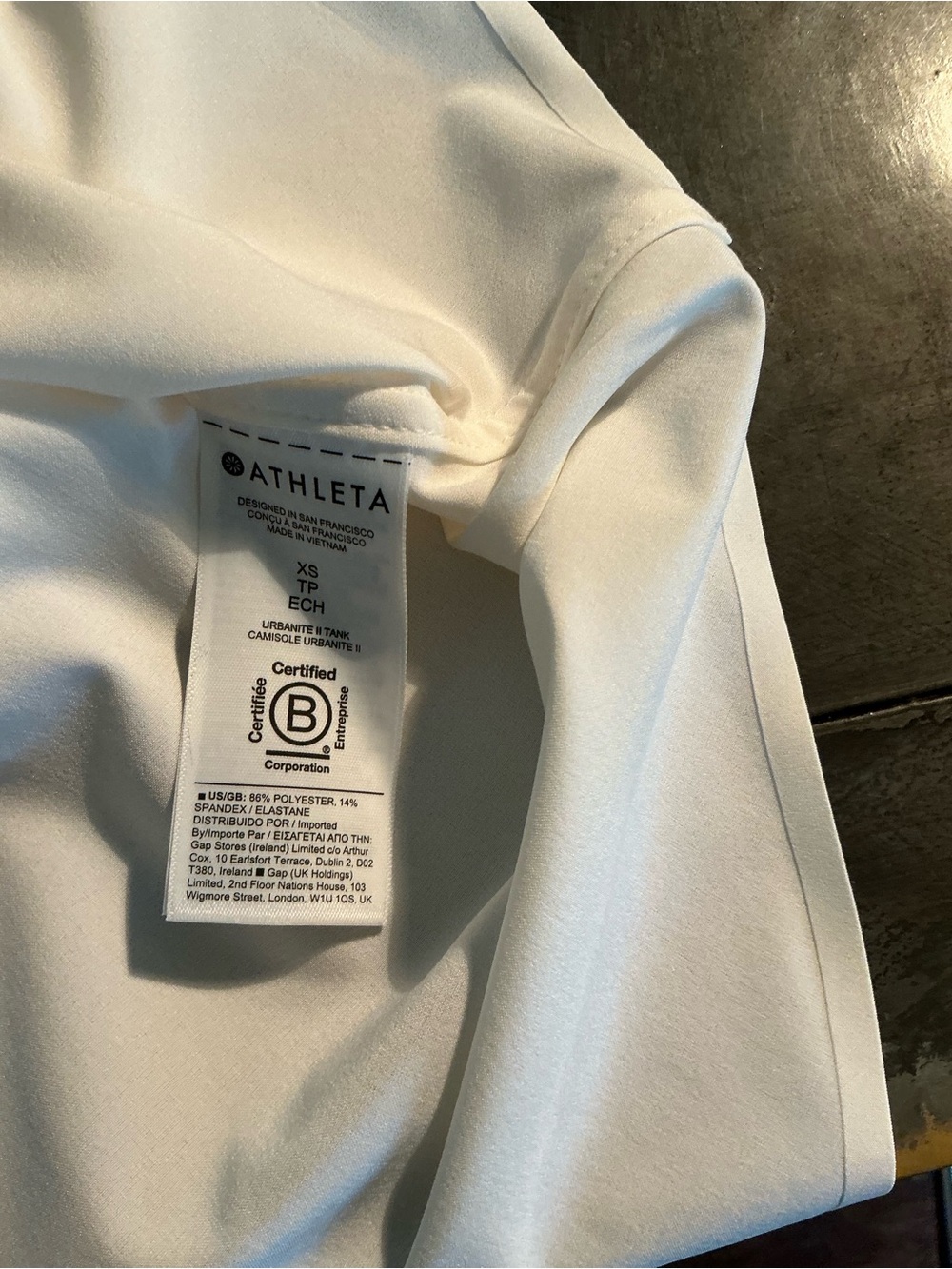 ‼️NWT Athleta Urbanite II Tank Button-Front White Blouse - Picture 4 of 4
